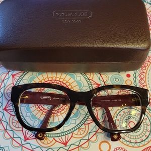 Coach prescription glasses with case